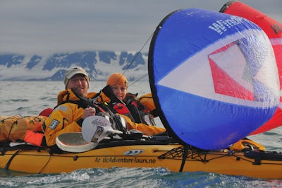Cruising on Arctic Expedition using WindPaddle sails